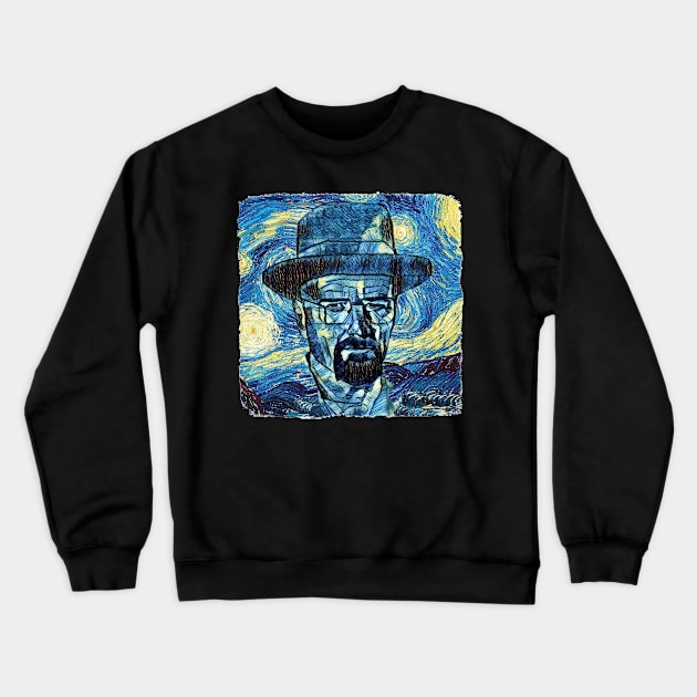 Walter White Van Gogh Style Crewneck Sweatshirt by todos